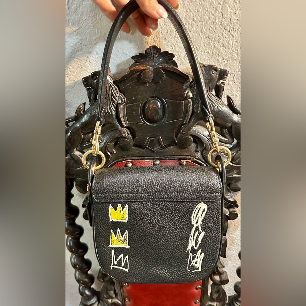 Coach x Jean-Michel Basquiat Kleo Shoulder Bag 17 - Picture 6 of 11
